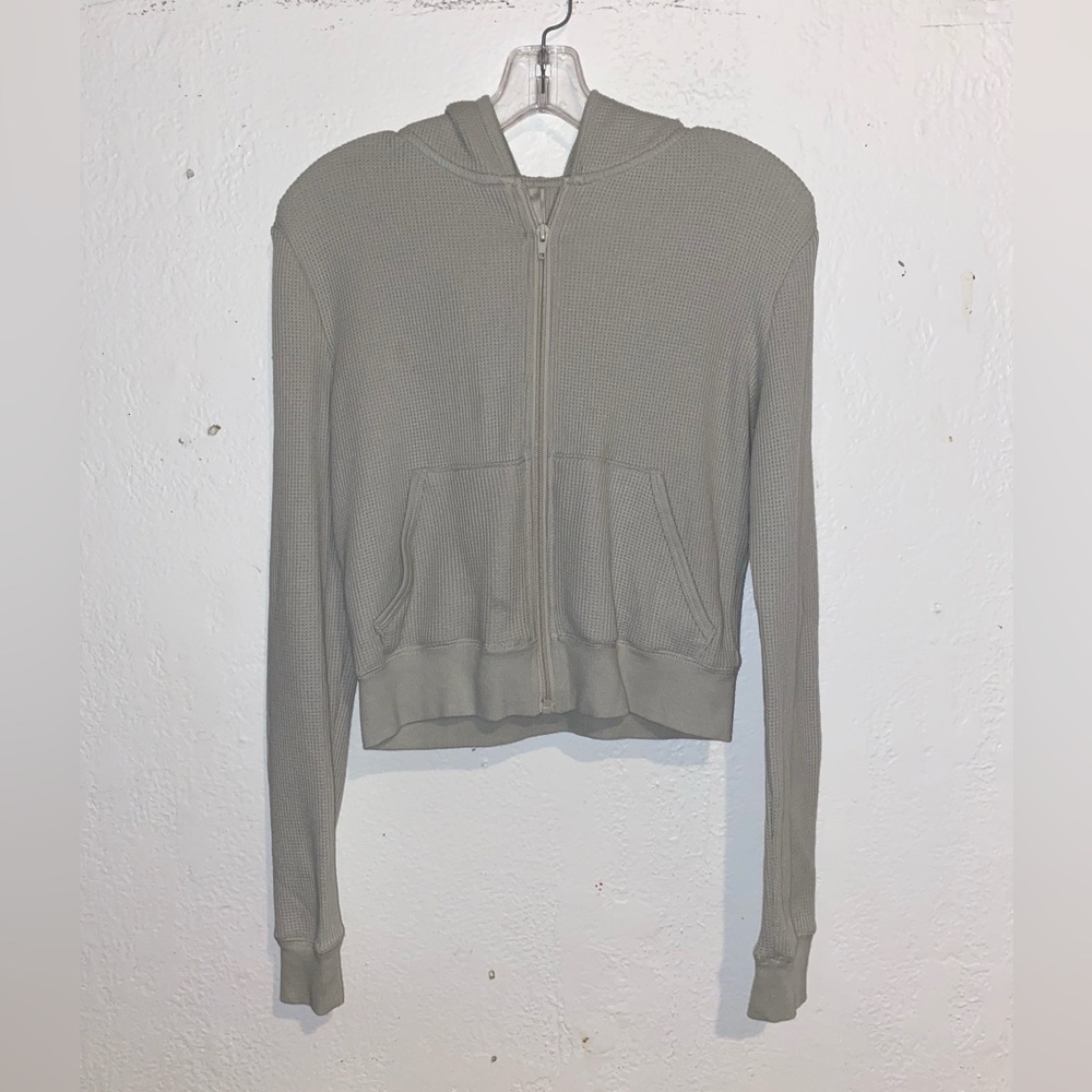 Skims Talc Waffle Hoodie Size M